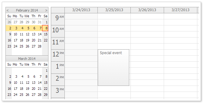 event calendar javascript jquery html5 week navigator