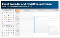 Tutorial: Event Calendar and ModalPopupExtender (ASP.NET, C#)