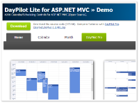 DayPilot Lite for ASP.NET MVC 1.3 SP5 (Open-Source)
