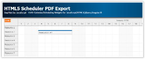 Tutorial: HTML5 Scheduler PDF Export (JavaScript)