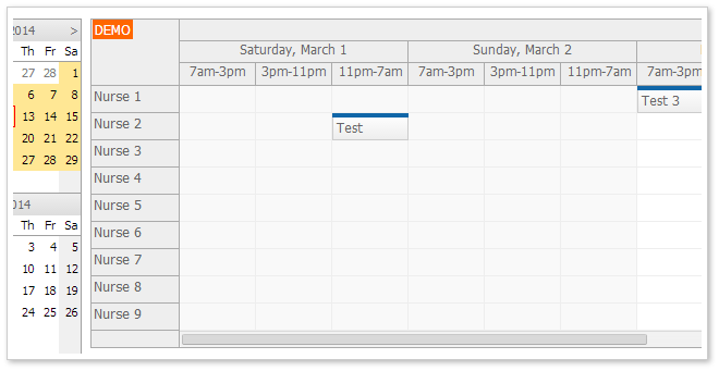 nurse shift schedule asp.net