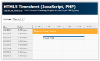 Tutorial: HTML5 Timesheet (JavaScript, PHP)