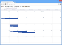 Monthly Event Calendar for ASP.NET MVC and jQuery Tutorial (Open-Source)