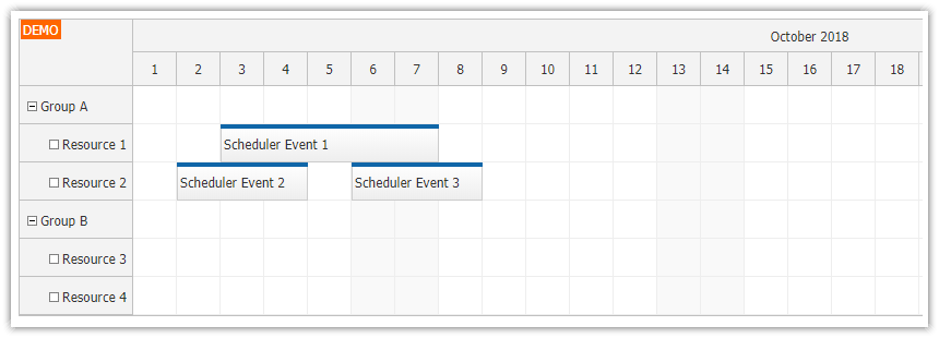 angular 7 scheduler component