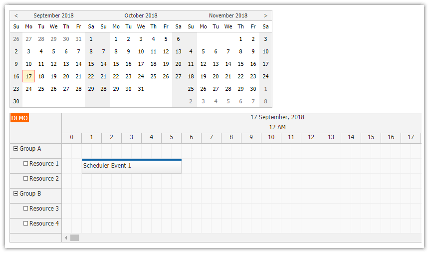 angular scheduler timeline