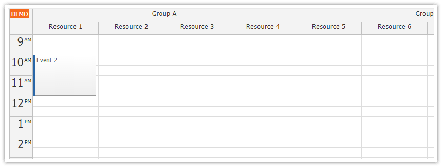 angular resource calendar component
