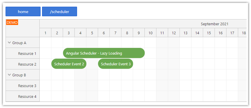 angular scheduler lazy loading code splitting