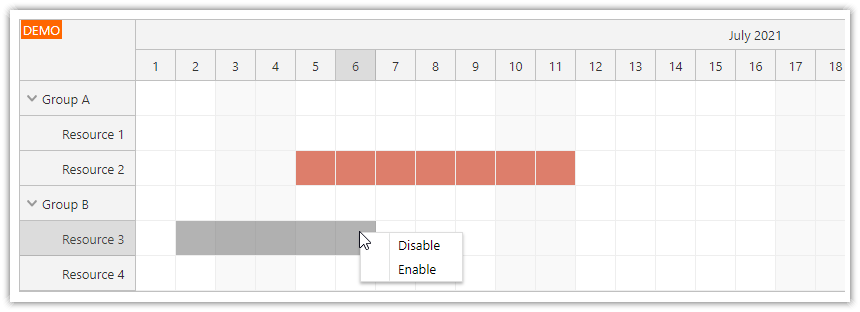angular scheduler how to disable time slots