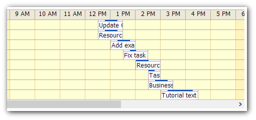 project management asp net timeline