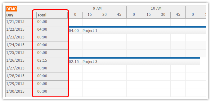 asp.net mvc 5 timesheet total duration