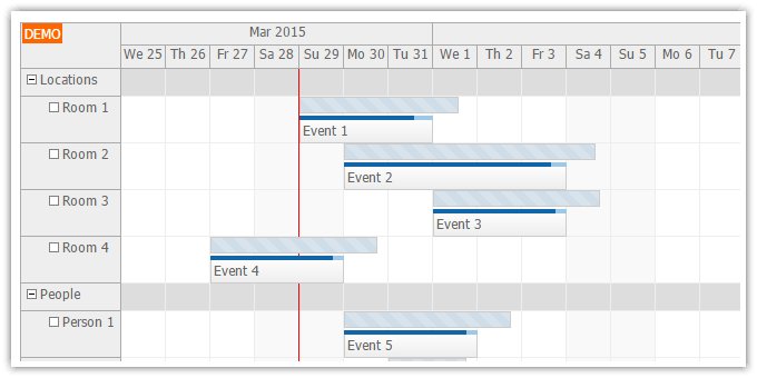 javascript scheduler event versions